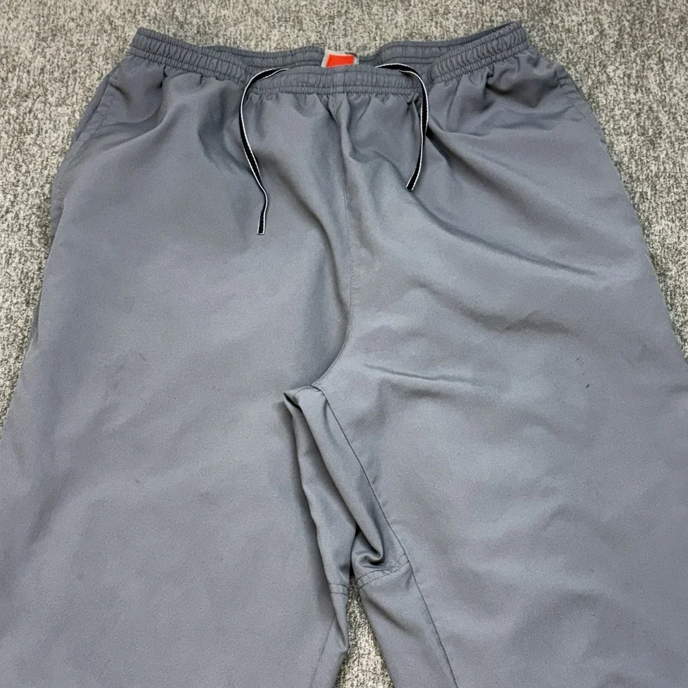 Nike‎ Team Windbreaker Track Pants Mens XL Gray Woven Relaxed Baggy 138942